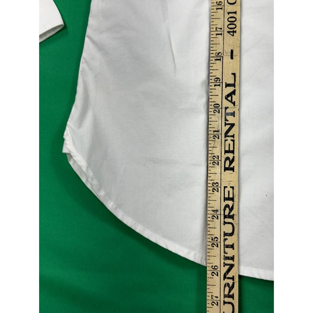 NWT J.Crew White cotton classic button-down shirt fitted silhouette Sz 6 - Picture 11 of 15